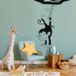 Sticker Mural Singe - 157x233 Cm - Noir