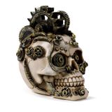 Decoratieve steampunk-schedel met tandwielen