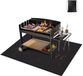 Sans marque Tapis de grill Protection de sol - Ignifuge, Résistant à la chaleur et Étanche - Pour grill à gaz, Foyer, Sol, Cheminée et Pelouse - 152x106 cm
