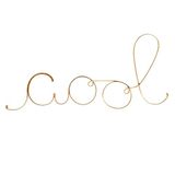 Cool gouden messing draad woord