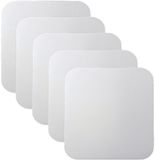 Rayher hobby materialen Sous-verres vierges - 60x - carré - 9,3 cm - À décorer soi-même