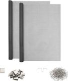 vidaXL Lichtschachtdeksel met clips 2 st 70 x 190 cm Glasvezel Grijs