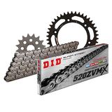 Kettingset DID Kettingset Alu 520ZVM-X / 118 klinknagel slot zwart voor KTM LC4 Adventure R Duke 400/640 cc Bj. 1994-2007