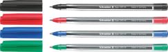 Schneider Schrijfwaren Schneider balpen - Tops 505 - penpunt M - blister a 4 stuks assorti