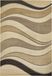 Luxor Living Castell, geweven tapijt in modern design met achterkant van jute bruin golf, 60 x 110 cm