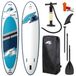F2 SECTOR 10,5 SUP-set, stand-up paddleboard, surfplank, aluminium peddel, iSUP, 320 cm