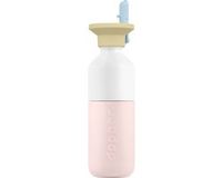 Dopper Steel Bouteille 350 ml x Flip Straw - Souple Rose
