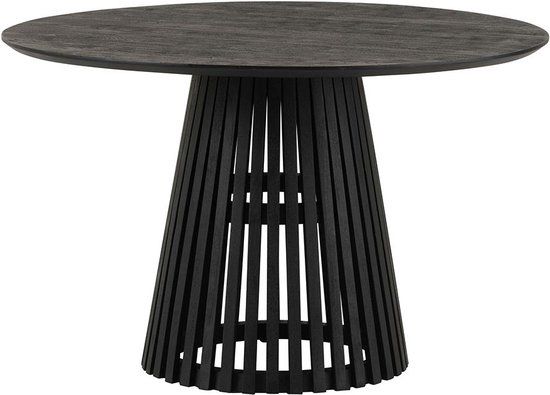 Eettafel Burundi Rond 120cm Acacia Black - MySons