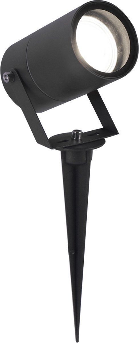 HOFTRONIC Spikey - LED Tuinspot - Zwart - 5W - 6000K - Aluminium