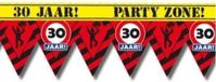 Partydeco Sp. Z O. O. 30 jaar party tape/markeerlint waarschuwing 12 meter
