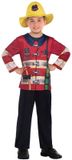 amscan Riethmüller Europe GmbH Gerecycled brandweer kinderkostuum Blauw/Oranje Maat 98