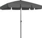 vidaXL Strandparasol 200x125 cm antracietkleurig