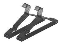 Kleerhanger Mod. Sascha zwart, set van 20