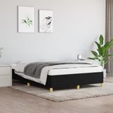 Maison Exclusive - Cadre de lit sans matelas noir 140x190 cm tissu