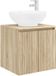 vidaXL Wandgemonteerde wastafelmeubel Sonoma Eiken 49,5 x 44,5 x 65 cm
