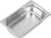 Vogue DW446 304 roestvrij staal Heavy Duty 1/4 Gastronorm Pan, 1.7L Capaciteit, 65mm x 162mm x 265mm, Zilver
