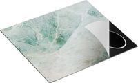 Chefcare Inductie Beschermer Abstracte Kunst - Groene Marmer - 57,6x51,6 cm