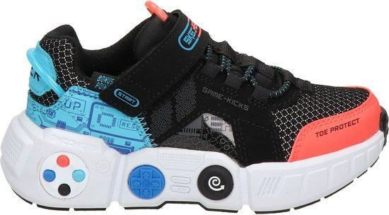 Skechers Gametronix Kids Sneakers - Zwart/Multi - Maat 28