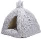 Beeztees Kitten Cave Cosmo - Kattenmand - Pluche - Grijs - 40x40x40 cm