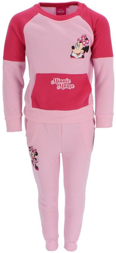 4KidsOnly Mister License Minnie Mouse Joggingpak - Roze