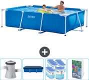 Intex Rechthoekig Frame Zwembad - 260 x 160 x 65 cm - Blauw