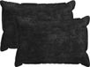 vidaXL Housse de coussin 2 pièces bois anthracite 50 x 75 cm tissu chenille