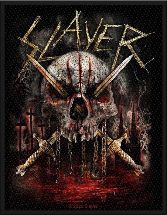 Slayer Skull & Swords Unisex Patch - meerkleurig