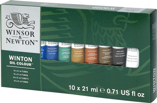 Winsor & Newton Winton olieverf set 10 tubes van 21ml