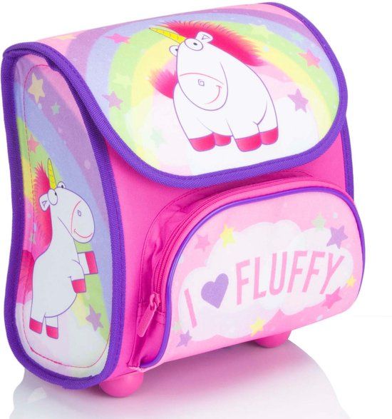 Unicorn Rugzak Unicorn Fluffy 23x23x23 cm Polyester Kinderen Unisex Multi Colour
