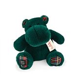 Histoire d'ours - Pluche dier Nijlpaard Hippo – dennengroen – 25 cm – HO3200