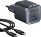 Anker Nano Charger (45W 1C) – Compacte GaN USB-C-oplader – Zwart