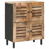 vidaXL - Opbergkasten - Naturel - 60 x 33 x 75 cm - Massief Mango Hout