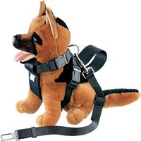 Nobby autogordel met tuig large - Zwart - Nylon - Maat L - 1 ST