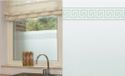 Patifix Raamfolie - Griekse patroon rand - 2 m - semi-transparant - vinyl - zelfklevend