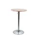 WeHome Bartafel, hoge salontafel, in hoogte verstelbare salontafel, vierkante tafel of ronde tafel, keukentafel verkrijgbaar in verschillende kleuren (bruin, rond)