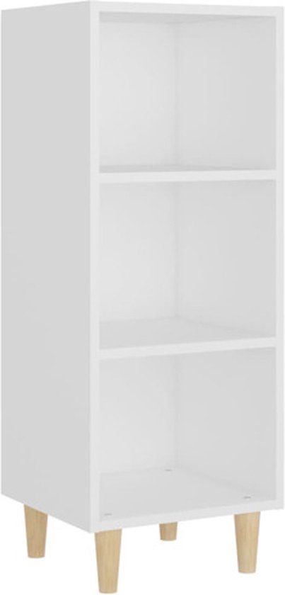 vidaXL Dressoir 34,5x32,5x90 cm bewerkt hout wit