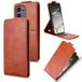 OnePlus Étui à rabat vertical Turbo 6V avec support - Marron