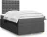 Maison Exclusive - Lit boxspring avec matelas, gris foncé, 120x200 cm, rembourré