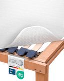 Beautissu Beautect – Matrasbeschermer 160x200 cm met Noppen – Antislip Lattenbodem & Matras Beschermer voor Bed & Boxspring – Oeko-Tex