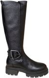 DL Sport 7203 964 02 Dollaro Nero Lange Laarzen Zwart Stretch Leer Dames