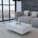 Maison Exclusive Table basse, blanc laqué