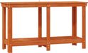Établi couleur lavée Brun 140 x 50 x 80 cm Bois de pin massif