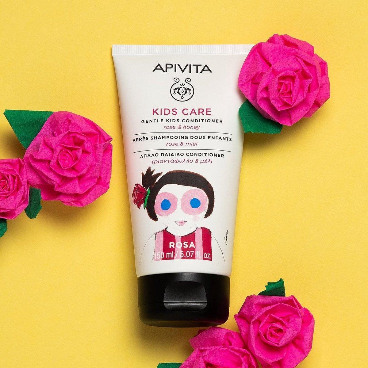 Apivita Kids Care Zachte Conditioner Rozen & Honing 150 ml