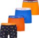 Happy Shorts Heren Boxershorts 4-Pack Oranje/Blauw WK2026 Holland - Maat L