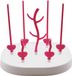 Merkloos / Sans marque Babyfles Droogrek - Roze en Wit - 24 x 19 cm