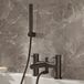 Hudson Reed Robinet de bain 2 trous avec douchette Moderne - Noir Nickel