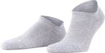 FALKE Cool Kick kort eenkleurig functioneel materiaal sneakersokken enkelsokken unisex grijs - maat 35-36