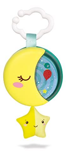 Clementoni Sleepy Moon muziek-babybed, muziekdoos voor baby's, spelletjes voor La Nanna, babyspel 0 maanden, meerkleurig, 17796