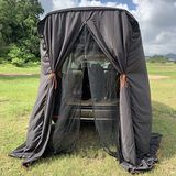 SUV Achterklep Onderdak Tent Privacy Shelter Waterafstotend Zwart Draagbare Kleedkamer voor Fietsen Toilet Douche Slapen Strand Zwemmen L: B: H: 1,5 m: 1,5 m: 2,3 m 6 stks Tent Haringen