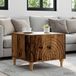 Maison Exclusive Table basse avec tiroirs, bois recyclé, 49 x 50 x 40 cm, fibre de bois